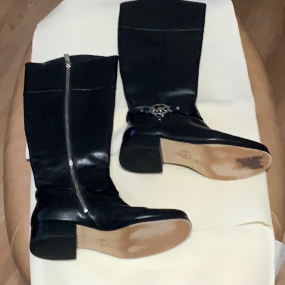 Michael Kors Harness Leather Boots Knee-High Size 5 1/2M
